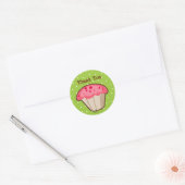 Roze Cupcake Stickers (Envelop)