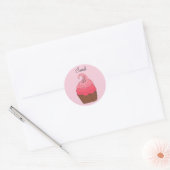 Roze Cupcake - stickers (Envelop)