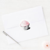 Roze cupcake stickers (Envelop)