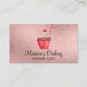 Roze cupcake Sweet Cakes Homemade Bakery Bu Visitekaartje (Voorkant)