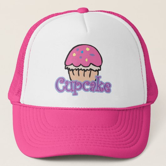 Roze Cupcake Trucker Pet (Voorkant)