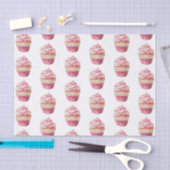 Roze Cupcake Verjaardag Tissuepapier (Craft)