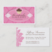 Roze Cupcake Visitekaartje (Voorkant / Achterkant)