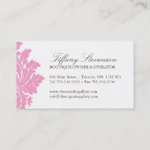  Roze Cupcake Visitekaartje (Achterkant)