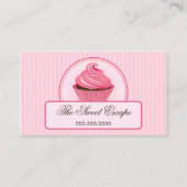 Roze Cupcake Visitekaartje (Voorkant)