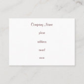  roze cupcake Visitekaartje (Achterkant)