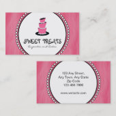 Roze cupcake Visitekaartjes (Voorkant / Achterkant)