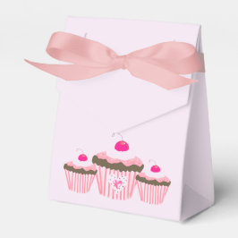 Roze Cupcakes Bedankdoosjes