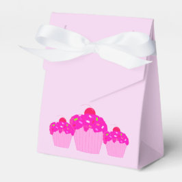 Roze Cupcakes Bedankdoosjes