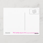 Roze Cupcakes briefkaart (Achterkant)