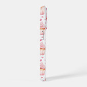 Roze Cupcakes & Harten iPhone Hoesje Cute Zoet 15 Pro Case (Rechterkant)