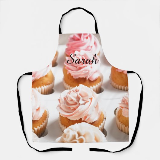 Roze, Cupcakes Kitchen Schort  (Voorkant)