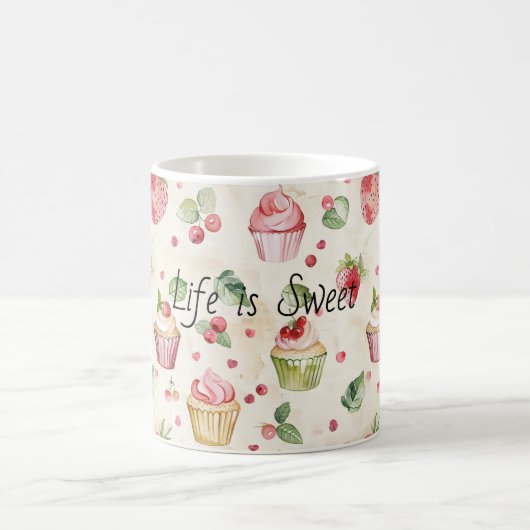 Roze Cupcakes Koffiemok (Center)