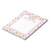 Roze Cupcakes Mitzvah Notities Meisjes Notitieblok (Linkerzijde)