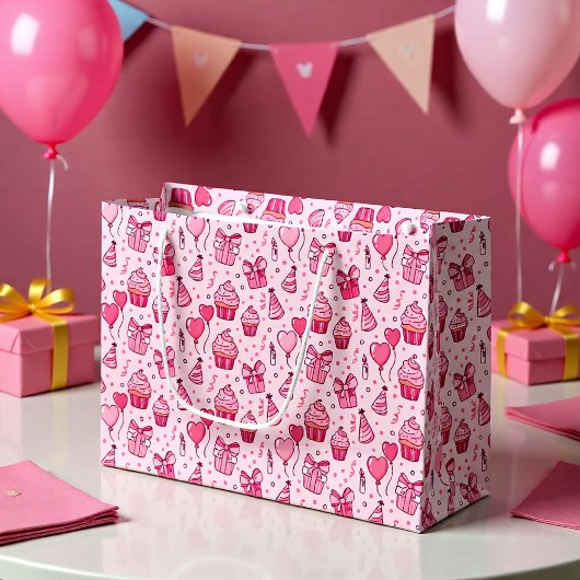 Roze Cupcakes Verjaardag Cadeautas