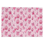 Roze Cupcakes Verjaardag Cadeautas (Achterkant)