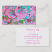 Roze Cupcakes visitekaartje wit (Voorkant / Achterkant)