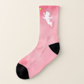 Roze Cupid Tennis Player Sokken (Links - buitenkant)