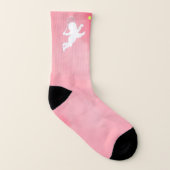Roze Cupid Tennis Player Sokken (Rechts - buiten)