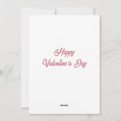 Roze Cupido Valentijnsdag Kaart (Achterkant)