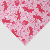 Roze Cupido's en Harten Tissuepapier (Detail)