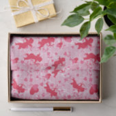 Roze Cupido's en Harten Tissuepapier (Geschenk)