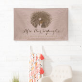 Roze Curl Afro Hair Stylist Spandoek (Insitu)