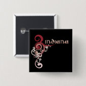 Roze Curly Swirl Indiana Button Donk (Voorkant /achterkant)