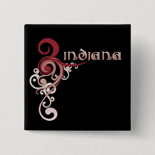 Roze Curly Swirl Indiana Button Donk (Voorkant)