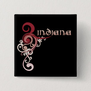 Roze Curly Swirl Indiana Button Donk