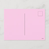 Roze Curve Wavy Squiggle Abstract Modern Feestdagenkaart (Achterkant)