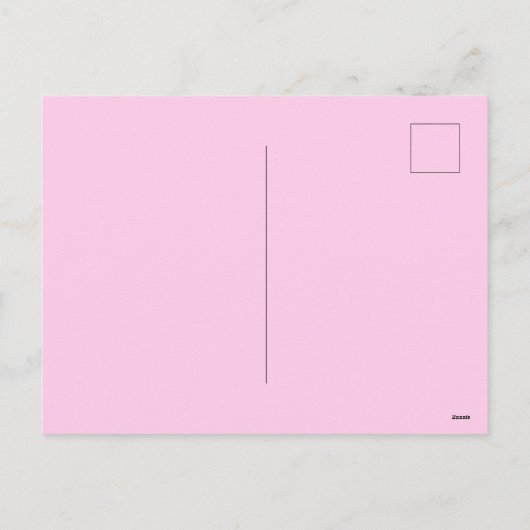 Roze Curve Wavy Squiggle Abstract Modern Feestdagenkaart (Achterkant)