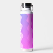 Roze Curven AANGEPASTE Chique Naam Gepersonaliseer Waterfles (Achterkant)