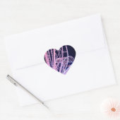 Roze curven hart sticker (Envelop)
