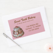 Roze Custom Cake Bakery Box Stickers (Envelop)