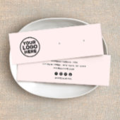 Roze Custom Logo Stud Oorbel Display Houder Mini Visitekaartjes