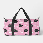 Roze Custom Love Paw Print Hondenliefhebber Pet Fo Plunjezak (Voorkant)