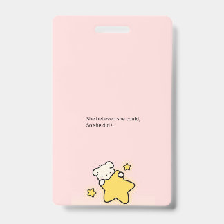 Roze Cute Badge