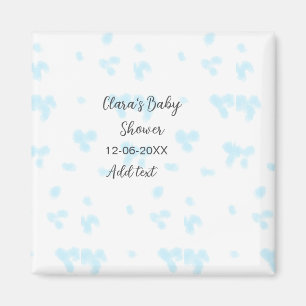 Roze cute bloem baby shower waterverf modern dat magneet