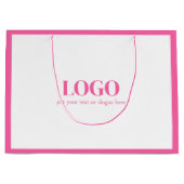 Roze Cute Custom Boutique Groot Cadeauzakje (Voorkant)