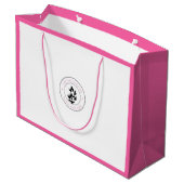 Roze Cute Custom Boutique Groot Cadeauzakje (Achterkant Gekanteld)