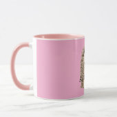 Roze Cute Egeltje Hart Dier   Mok (Links)