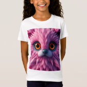 Roze-Cute-Fur T-shirt (Voorkant)