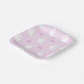 Roze Cute Halloween Papieren Bordje (Gebogen)