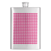 Roze Cute Hearts Pattern Flask Heupfles (Voorkant)
