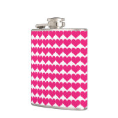 Roze Cute Hearts Pattern Flask Heupfles (Links)
