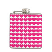 Roze Cute Hearts Pattern Flask Heupfles (Voorkant)