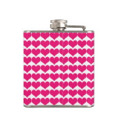 Roze Cute Hearts Pattern Flask Heupfles (Achterkant)
