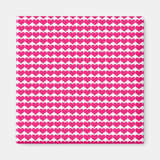 Roze Cute Hearts Pattern Magnet