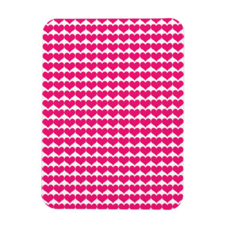 Roze Cute Hearts Pattern Magnet Magneet
